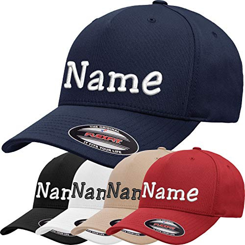 Original Flexfit® 5 Panel Cap Bestickt mit Name/Text Mütze Cappy Basecap