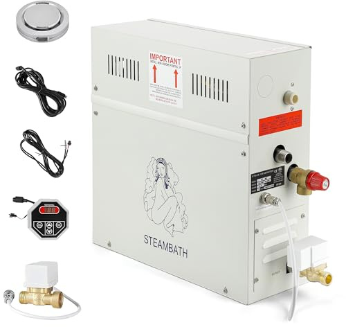 CGOLDENWALL Luxus Dampfgenerator Dusche Home Dampfdusche Duschsystem Sauna Spa Dampfbad Generator Geeignet für Heizraum 10,5 m³ (10,5 KW, 380V)