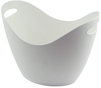 Plastic Wine & Champagne Bottle Cooler & Ice Bucket - White - 8 Litre Restaurant Dinning