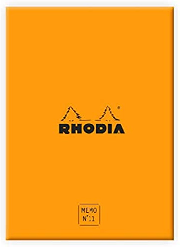 Rhodia 194051C Schreib Box Memoblock N.11 Rhodiatime 7,5x10,5cm Orange