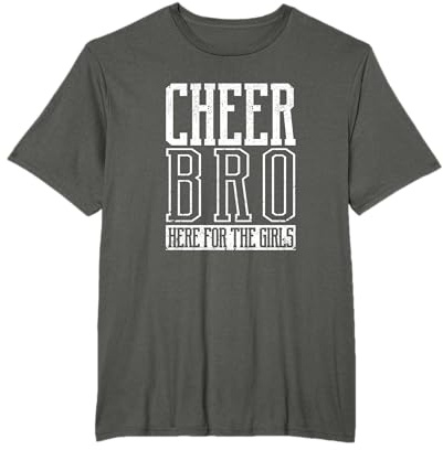 Cheer Bro Here For The Girls Lustige Cheerleading Bros Boys T-Shirt
