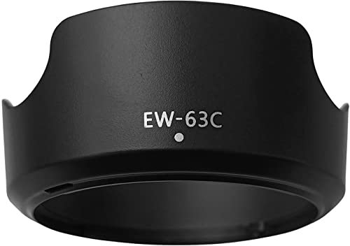 EW-63C Pare-Soleil d'objectif pour Canon EF-S 18-55mm f/3.5-5.6 est STM (ne Convient Pas à II),18-55mm F4-5.6 est Objectif STM,58mm Digital pour Canon EOS 4000D 2000D 1500D 1300D 1200D 90D 80D 90D