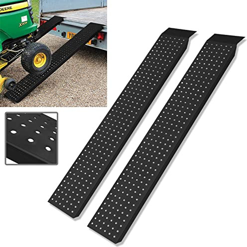 ACXIN 2 rampe di carico antiscivolo, per moto, ATV, quad, auto, max. 400 kg, in acciaio zincato, 160 x 22,5 cm (nero)
