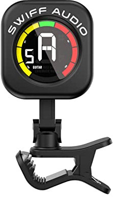 Stimmgerät,Clip Tuner,Stimmgerät für Gitarre, Ukulele, Violine, Bass und Chromatisch (Universal Modus)