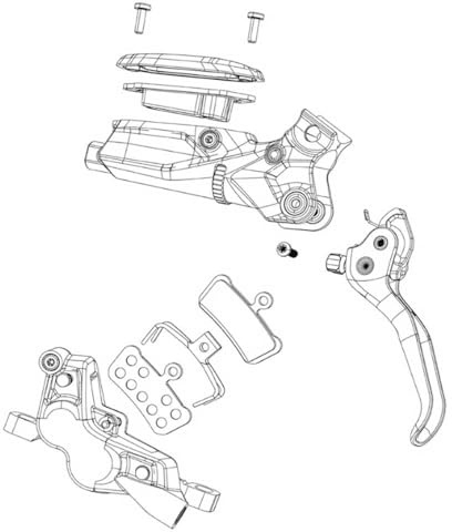 Sram Unisex – Erwachsene Caliper Scheibenbremssattel