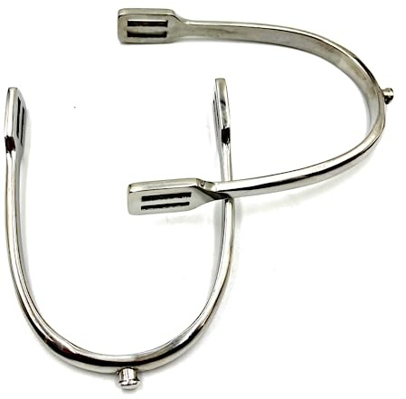 JA Horse Reitsporen Reiten Sporen hochwertiger Edelstahl Radsporen Sonnenradsporen Kugelsporen Ballsporen Schwanenhalssporen Hammersporen Knopfsporen Riffelsporen Stecksporen (Unisex 5, Knopfsporen)