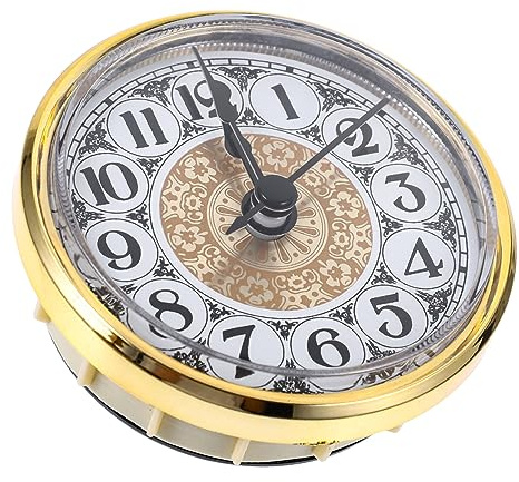 Yardwe Miniatur Quartz Uhreneinsatz 2.76 Zoll Runder DIY Uhrkopf Mit Römischem Zifferblatt Für Basteln Uhrwerk Ersatz Kleine Uhr Büro Und Haushalt Dekoration