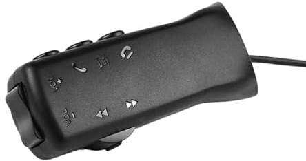 Commande au Volant, télécommande Universelle de Voiture, Volant Stable et Robuste, Bouton de Commande Radio, Confortable avec lumière LED, Adaptateur de Commande au Volant, télécommande sans Fil