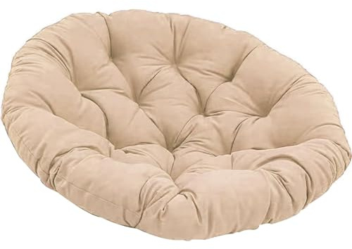 WHOROB Papasansessel Kissen, Radar Stuhl Pad, Rundes Dicke Stuhlkissen Bequem Weich Sitzkissen Hängesessel für Indoor Outdoor Garten Stuhlauflage,B,120 * 120cm