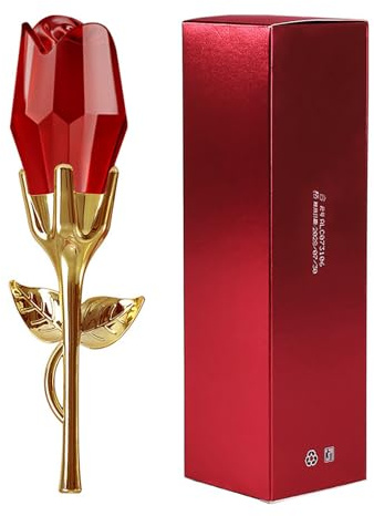 Profumo alla rosa rossa Profumo da donna leggero e a lunga durata Fragranza floreale alla rosa profumato da donna 50 ml Confetto Profumo (Red, One Size)