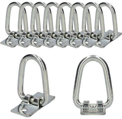 10x Bügelkrampe klappbar verzinkt 25mm Rundöse Ovalöse Plane LKW PKW Anhänger