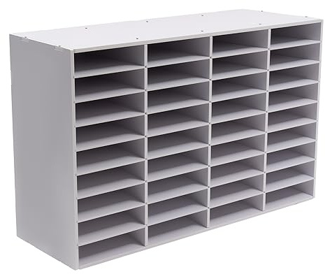 Classeur Rangement Documents,36 Slots Bureau Littérature Document Organisateur PVC Classroom BoîTe Aux Lettres Organisateur Papier,pour éColes,Sallesd'éTude,CaféS,Blanc