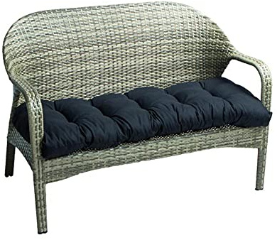 Genérico cojín del Asiento Cojín de Mimbre para Banco de jardín cojín para sillón 130 cm x 50 cm Columpio para Exteriores cojín para sofá cojín de Asiento de Repuesto para Muebles Gruesos para Patio
