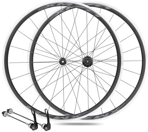 700C Rennrad Laufradsatz Felgenbremse Aluminiumlegierung Felge Vorne Hinten Fahrradräder C Bremse Schnellspanner 7/8/9/10/11 Geschwindigkeit Fahrradfelge