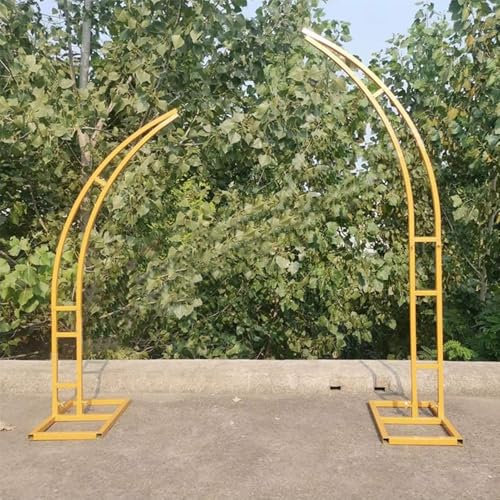 Supporto per arco nuziale in metallo per arco a mezza luna a palloncino curvo supporto per sfondo per feste di compleanno decorazione per esterni e interni