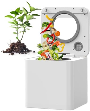 XEEAOFE 3.3L Large Smart Countertop Compost Bin Indoor, Odorless Quiet Electric Kitchen Food Recycler, Turn Food Waste into Fertilizer in 4/6 hrs,110V