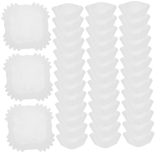 UTHCLO 1000pezzi Pirottini Di Carta Per Torte Cupcake e Muffin Design Semplice Resistente Alle Alte Temperature Facile Da Sformare