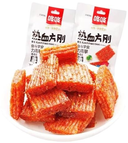 BaiLiSnacky Bastoncini Latiao Latiao Snack Piccanti E Piccanti 80g*2Pcs. – Snack Autentico Cinese | Vegetariano | Classici Cinesi Latio Snack (Cubetti piccanti)