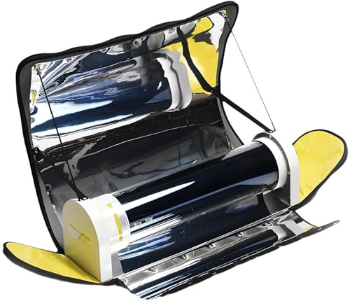PioMue Barbecue Portable, Four Solaire, cuisinière Solaire pour Cuisine en extérieur, Grande capacité de 4,5 L avec thermomètre, pour Camping, randonnée et fêtes de Famille