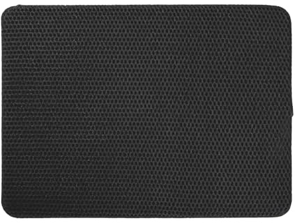 Diyxisk Katzenklo Matte 55x75 cm Katzenstreu Matte Wabenförmige Doppelschicht Katzenklo Matte Groß XXL Schwarze Toilettenmatte Urinbeständig Wasserdicht Rutschfest Leicht zu Reinigen
