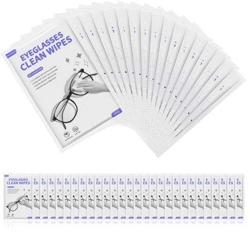 Flintronic Lot de 120 Lingettes Nettoyantes Portables, Chiffon de Nettoyant pour Lunettes, Appareils Photo, Jumelles, Miroirs, Tablettes, Téléphones