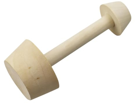 SUPVOX Molde para Tartaletas de Huevo de Madera Doble Cabeza, Apisonador de Masa para Base de Tarta, Prensador de Tartas Pequeño y Grande, Utensilio de Cocina para Hornear Pasteles