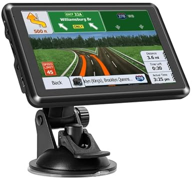 5 Inch Sat Nav for Car Truck HGV, GPS Navigation System with 2026 UK Europe Maps, Lifetime Free Updates, Postcode Search, Voice Guidance, Speed Camera Alerts and Lane Assist