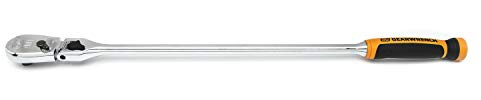 GEARWRENCH 1/2 Drive 90 Tooth Dual Material Locking Flex Head Teardrop Ratchet 24 - 81372T, Multi, One Size