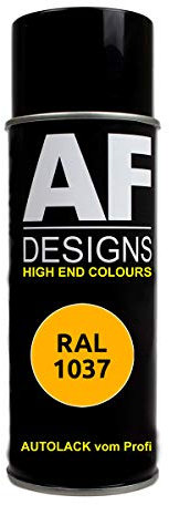 Alex Flittner Designs RAL Lackspray Autolack Sprühdose Spraydose RAL1037 Sonnengelb glänzend