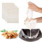 LYTIVAGEN 4 PCS Sac avec Cordon Sac en Mousseline de Serrage Réutilisable Sachet Tissu de Filtre Étamine Coton Bio Sachets de Filtre pour Gelée Fromage Thé en Vrac Herbes Épices Savon