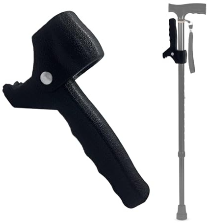 Gehstock Griff Griffe Unterstützung Stand Assist, Cane Halter für Ältere, Behinderte Walking Aufkleber oder Krücke, Ältere, Behinderte, Passend für Krückenrohr 1 Dia