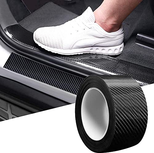 Auto Einstiegsleisten Aufkleber, Auto Gummi Stoßstange Spoiler Kantenschutz Carbon Anti Scratch Aufkleber Universal Autotür Schutz