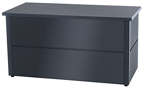 CLP Auflagenbox Abilene I Edelstahl-Gartentruhe I Modern & Geräumig I Mit Gaslift-Dämpfer, Größe:L