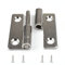 4 cerniere in acciaio lunghe 5,1 cm, piccole cerniere per porte con coperchio destro, cerniera a bandiera in acciaio inox