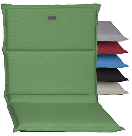 acamp Niedriglehner Auflagen Paddy Model D | Made in EU nach Öko-Tex Standard | Lichtechte Gartenstuhlauflagen Niederlehner ohne Ausbleichen | Atmungsaktive Stuhlauflage Niedriglehner in Hell-Grün