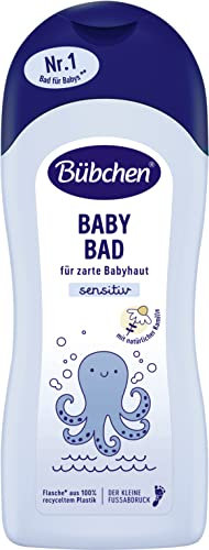 Bübchen Baby Bad, 1000 ml – milder cremig-weicher Schaum für Babys, pflegendes Kinderbad zur sanften Reinigung zarter Babyhaut, ohne Silikone