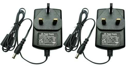 Security-01 2-Pack AC to DC 12V 2A Power Adapter Supply 5.5mm x 2.1mm for CCTV Cameras DVR NVR LED Light Strip