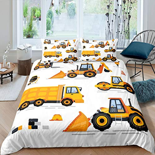 Costruzioni Veicoli Copripiumino Macchinario Specializzato Trapunta Copertura Macchinari Pesanti Auto Biancheria Da Letto Set Per Bambini Ragazzi Attrezzature Camion Copriletto Copriletto Ultra