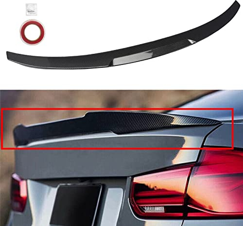 AOKAILI Rear Spoiler Wing Compatible with 2012-2018 BMW F30, 2014-2019 F80 M3,Carbon Fiber Style Trunk Spoiler Wing for 320i 325i 328i 330i 335i 340i 4-Door Sedan