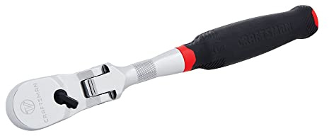 CRAFTSMAN V-SERIES Ratchet, 1/2 Inch Drive, 96-Tooth, Flexible Head XL Comfort Grip (CMMT86336V)