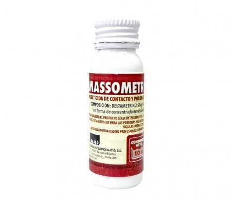 MASSO INSECTICIDA DE Contacto MASSOMETRIN 10cc para PULGON, Escarabajo, ORUGAS, Trips..