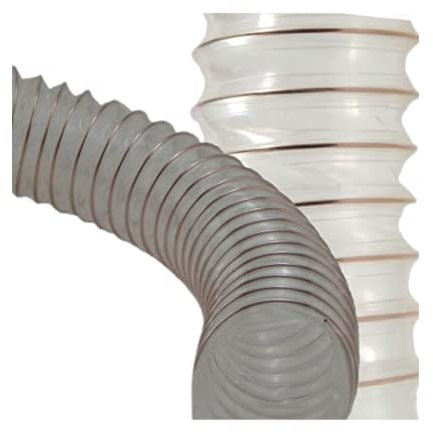 TUBO flex aspirazione poliuretano con spirale acciaio ramato flessibile diametro 90mm spessore 0.4mm (2 metri)