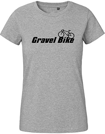 Huuraa Frauenshirt Gravel Bike Fahrrad Geschenk Größe S Sport Grey Bio Baumwolle Fairtrade Gravel Bike Überraschung