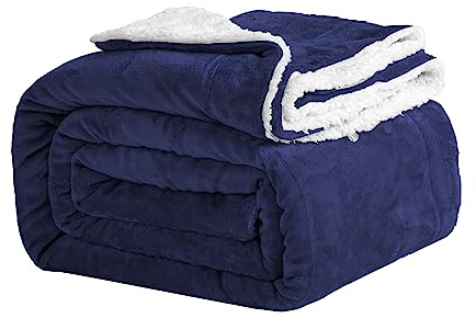 Good Nite Coperta Plaid 200x230 cm da letto in Flanella Sherpa Blanket,leggera,tinta unita,per divano