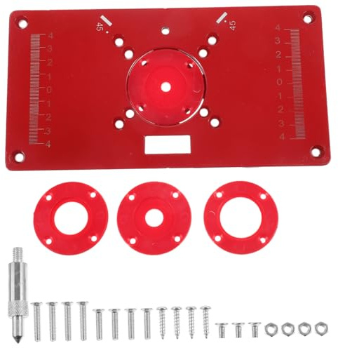 4 set per la lavorazione del legno tavola da lavoro tavolo da lavoro fresatrice banco utensili da banco modelli di taglio banco accessori router piastra incisione componente macchina in lega di