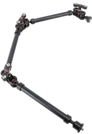 Asixxsix Bras Magique Pour Caméra, 29.7 Pouces 3 Sections Bras Magique Ajustable, Articulé Et à Friction Avec Filetage 1/4 Bras De Microphone Flexible En Aluminium Avec Rotation 360°