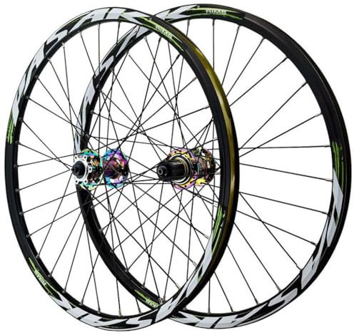 LPYDWZ MTB Laufradsatz 26 27,5 29 Zoll, Doppelwandige 7075 Aluminiumlegierung Scheibenbremse Schnellspanner 135mm Fahrradfelge 32H for 7–12 Kassettenge schwindigkeitsräder(Front+Rear Wheels,29 INCH)