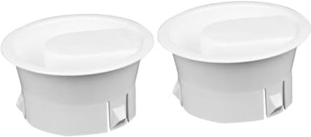 NAMOARLY 2pcs Plastic Water Pitcher Lids Octagonal Striped Cover White Replacement Jug Caps Airtight Household Beverage Dispensing Jug Lid Dustproof Compatible Water Kettle