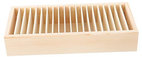 AUTSUPPL Farbband-aufbewahrungsbox Holzbox Für Bänder Multifunktionsbox Dekorative Bandbox Geschenkbandhalter Für Zuhause Geschäft