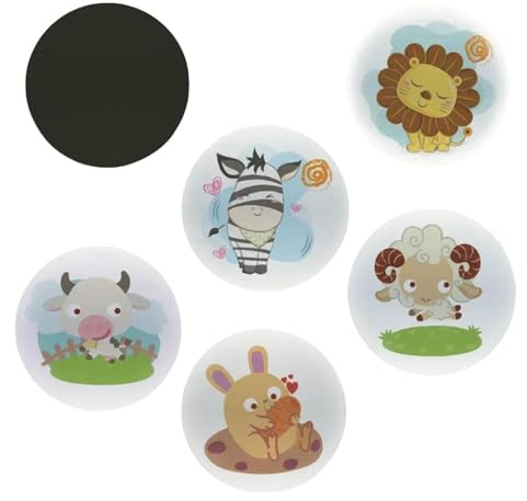 JGDSDMJG Placemats Two Sets (Ten Leaves) Toilet Training Sticker Urinal Bullseye Pee Target Color Change Sticker-5pcs A Set-7cm